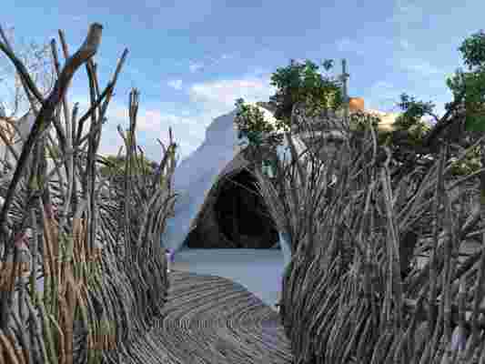 An Otherworldly Cultural Complex Grows Out of the Jungle in Mexico