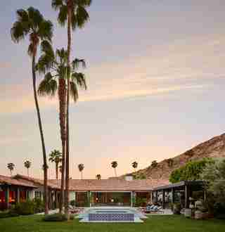 Lucas Interior Embraces Color to Modernize Palm Springs Spanish Revival Home